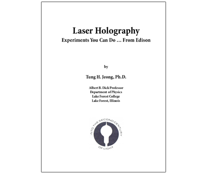 Jeong - Laser Holography Experiments You Can Do
